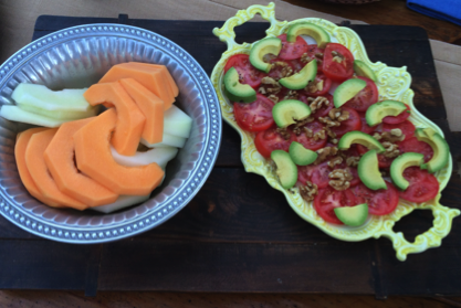 Melon & Sliced Tomatoes